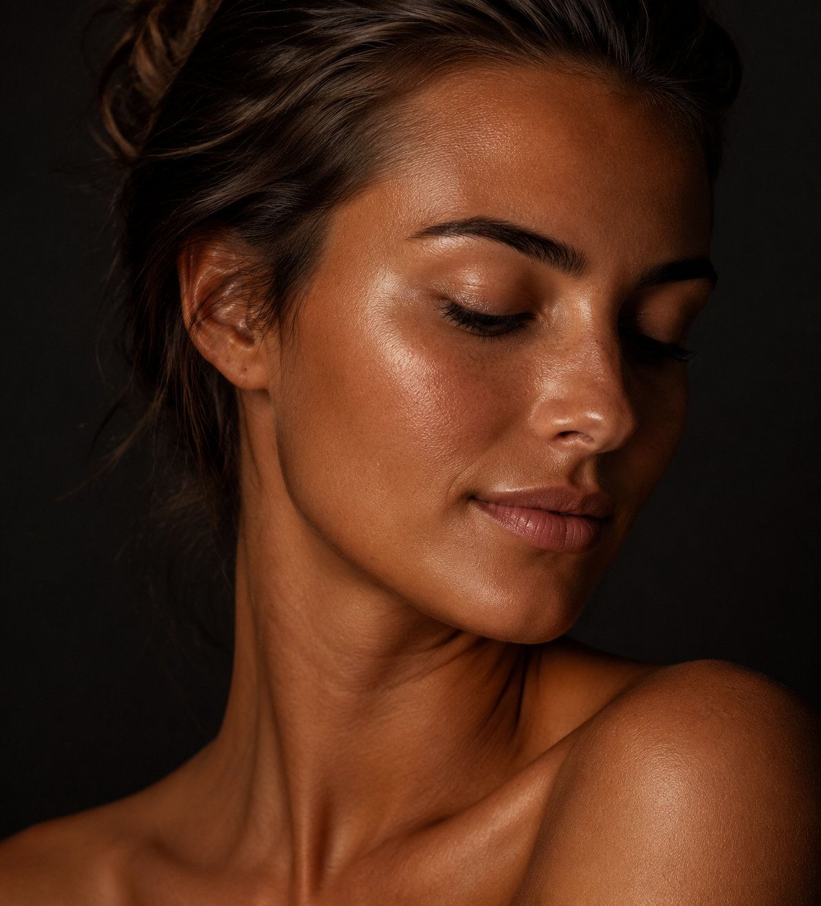 Sun-kissed glowing skin
